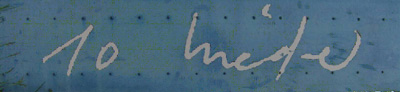 Hinweistafel, Schrift Häberli