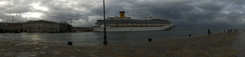 Triest bei Hochwasser